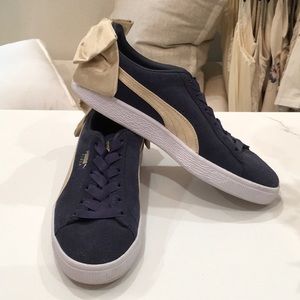 Puma bow slip on sneakers